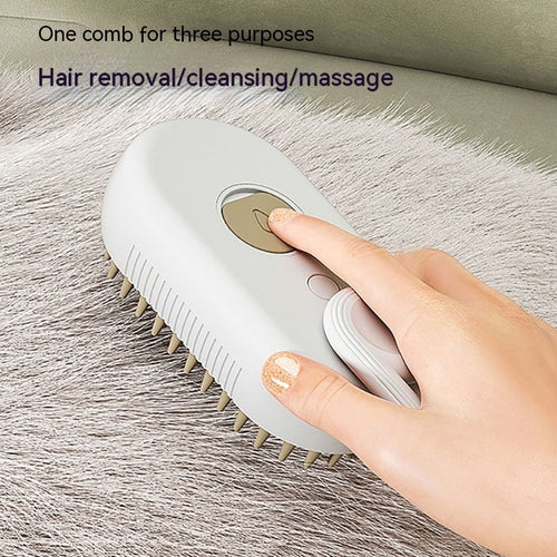 3-in-1 Electric Steam Pet Brush for Dogs & Cats